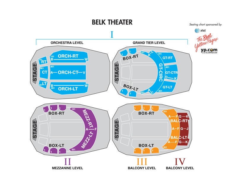 Charlotte Performing Arts Center Seating Chart